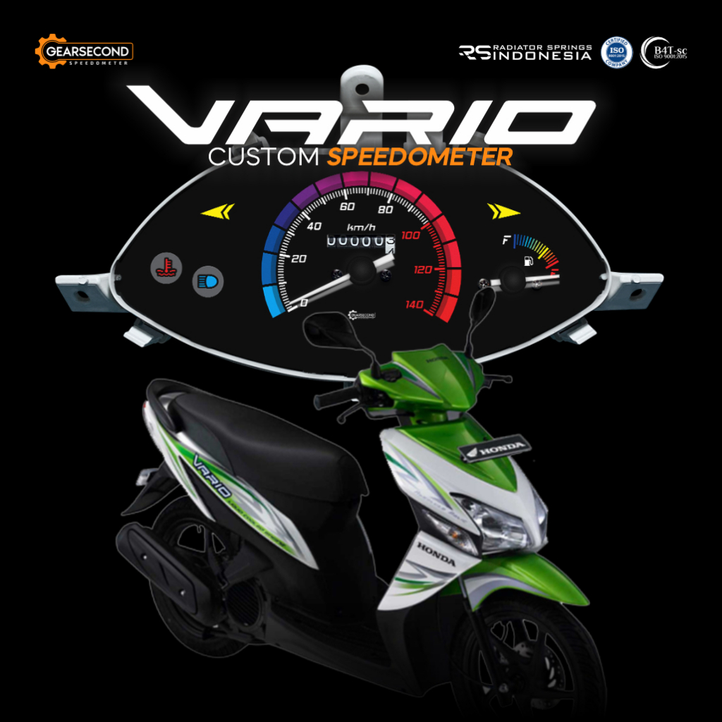 PANEL SPEEDOMETER CUSTOM VARIO 110 KARBU - GEARSECOND