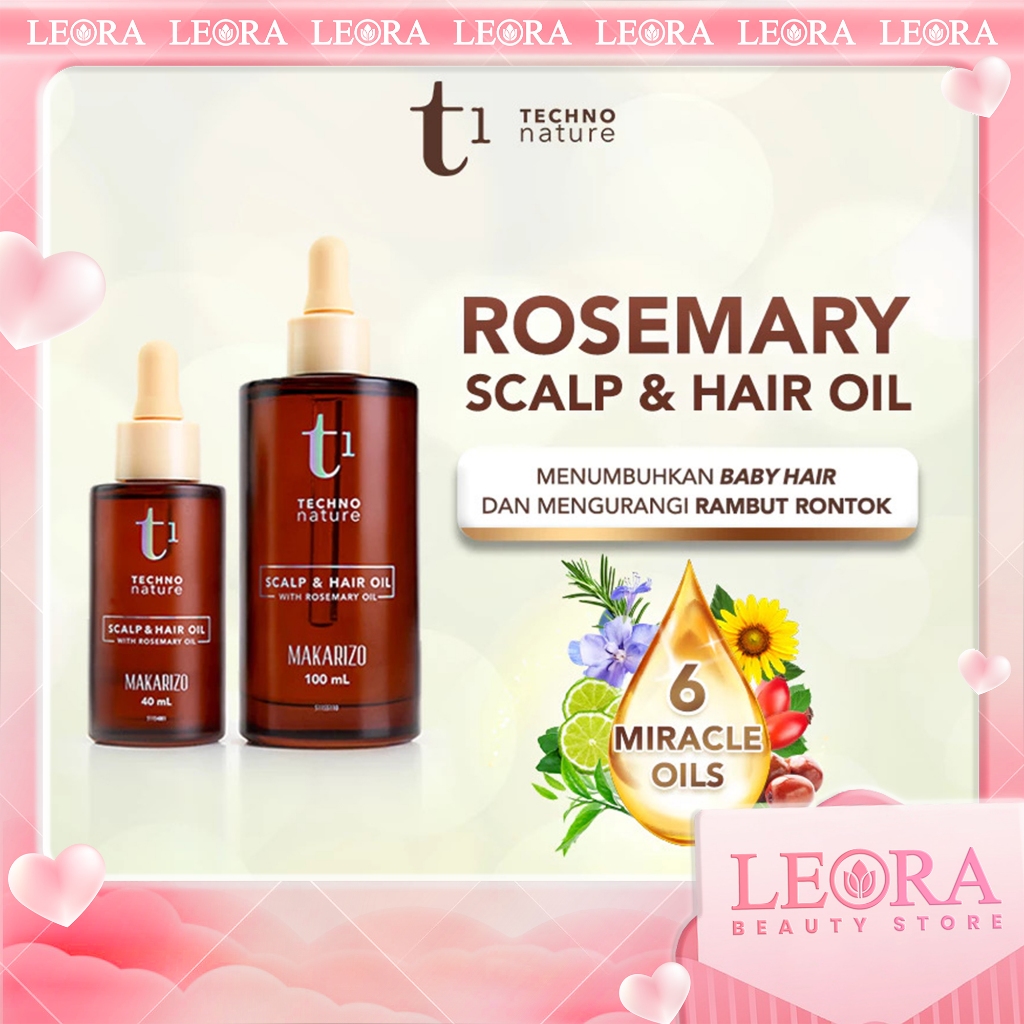 Makarizo T1 Techno Nature Rosemary Scalp & Hair Oil - Rosemary Oil