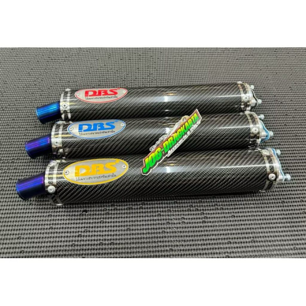 DBS SILINCER DBS SLENCER KNALPOT 2TAK DBS TITANIUM KARBON ORIGINAL DBS THAILAND 100%