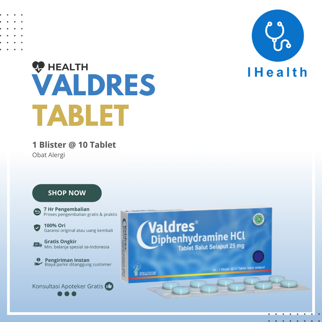 Valdres 1 blister @10 tablet