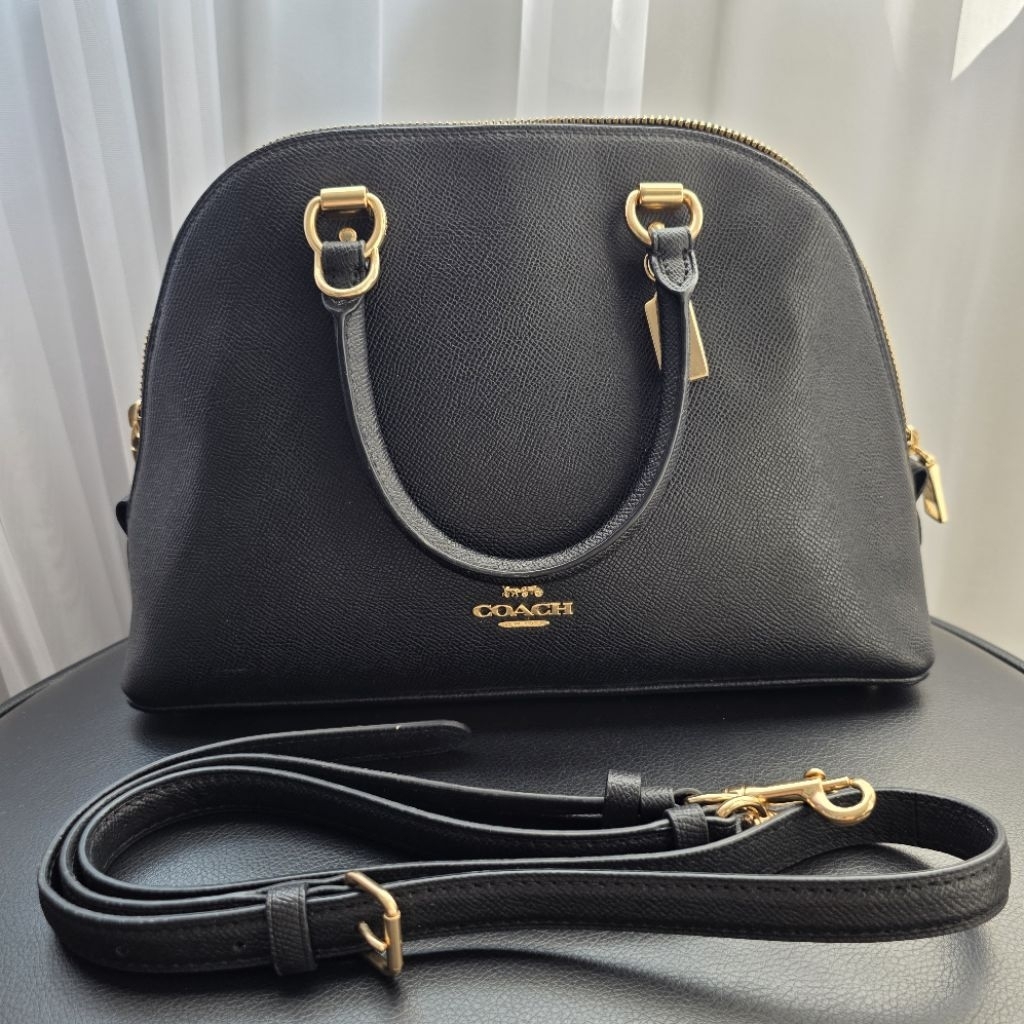 preloved coach katy satchel black