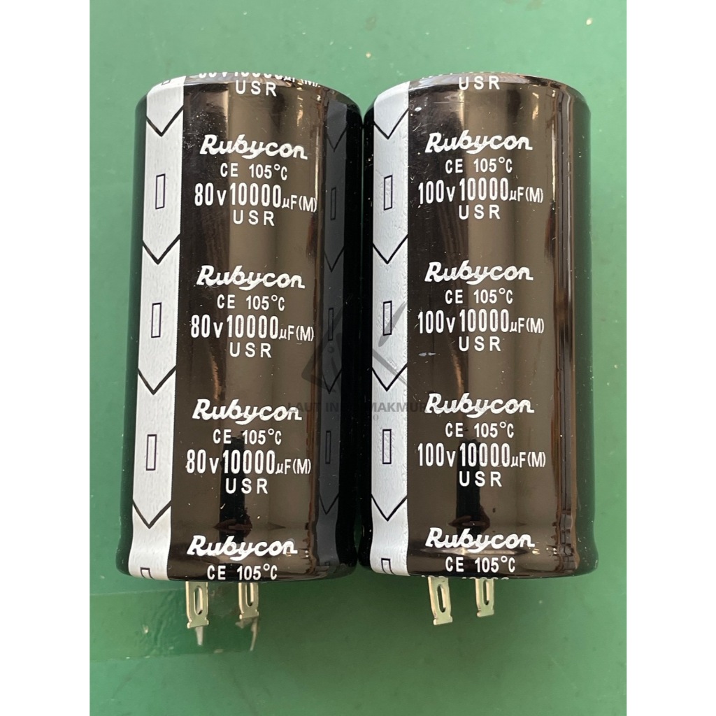 KAPASITOR ELCO 10000UF 80V 10000UF 100V RUBYCON HITAM USR CAPACITOR ELCO KAPASITOR ELKO 10000 UF 100