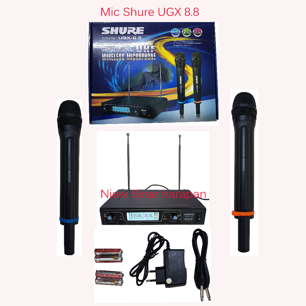 Mic shure wireless UGX 88/ mic wireless shure/ mickrofon shure