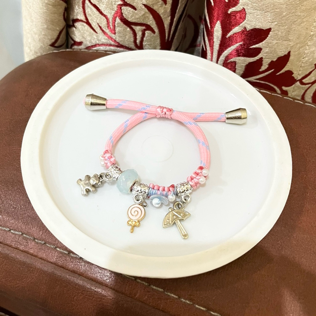 Paracord Charm Bracelet | Gelang Paracord 3 Charm