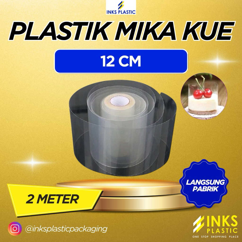 PLASTIK MIKA 12 CM PLASTIK MIKA KUE PUDING 12CM