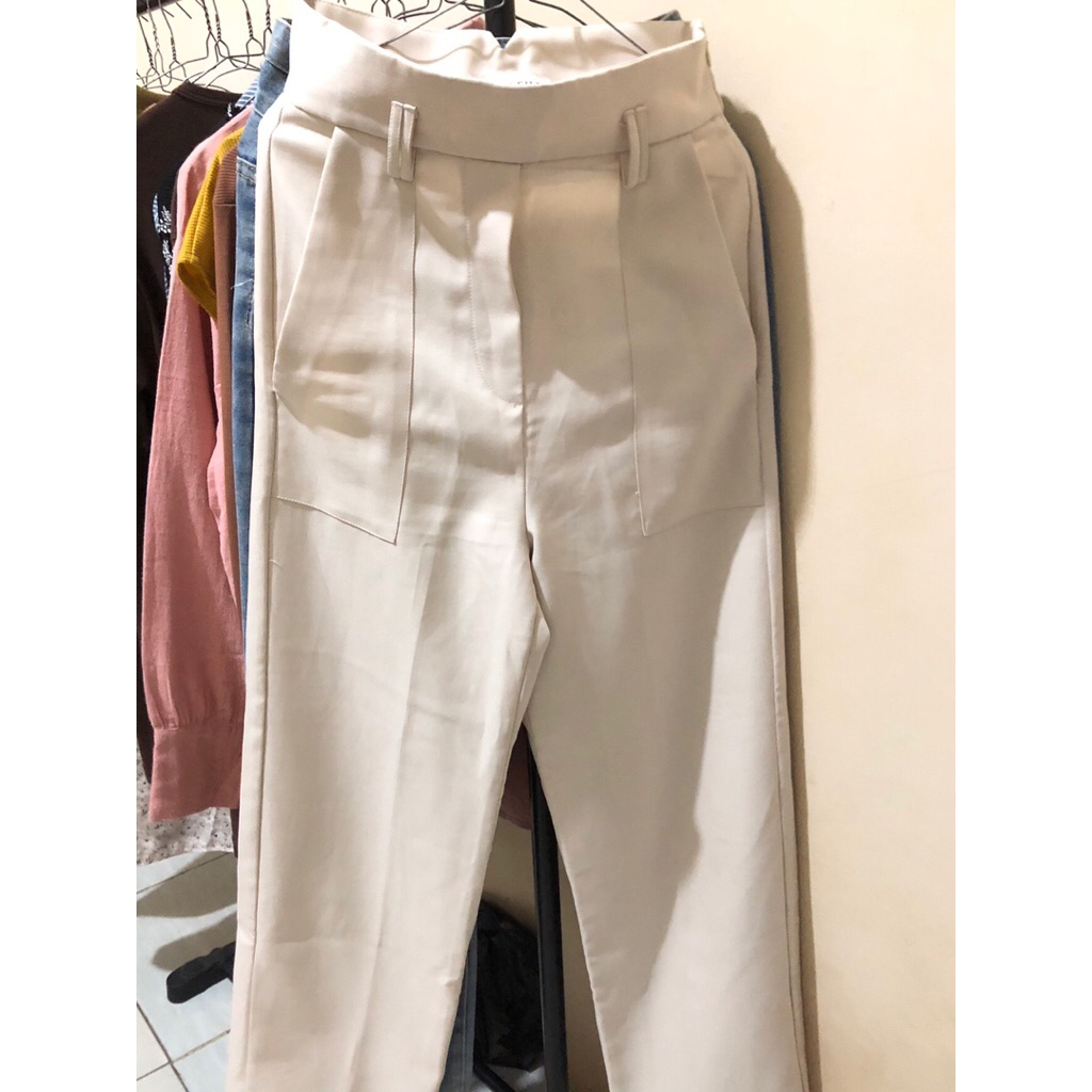 preloved celana kulot highwaist marveile uk s ivory
