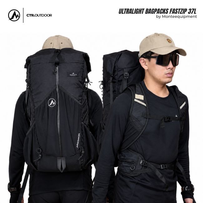 MONTE EQUIPMENT FASTZIP HIKING OUTDOOR BACKPACK DAYPACK 37L - TAS GUNUNG PRIA WANITA - TAS GUNUNG TE