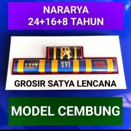 Nararia,24,16,8 Cembung. Pita Jasa.  Pita Jasa Polri.  Pita Tanda Jasa.  Pita Tanda Jasa Polri.