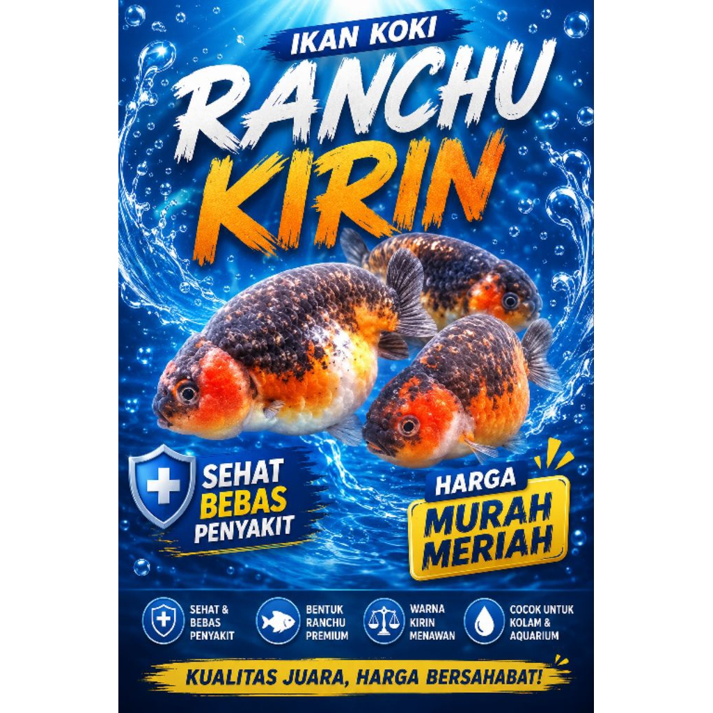 ikan koki ranchu kirin