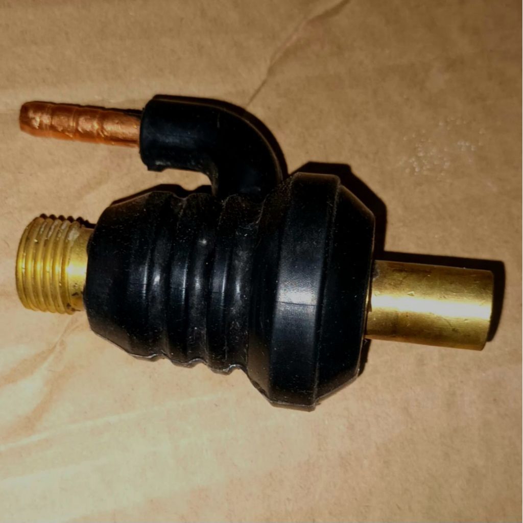 konektor stang las argon drat ke plug atau convertion plug m16 x 1,5 konektor stang las  tig argon m