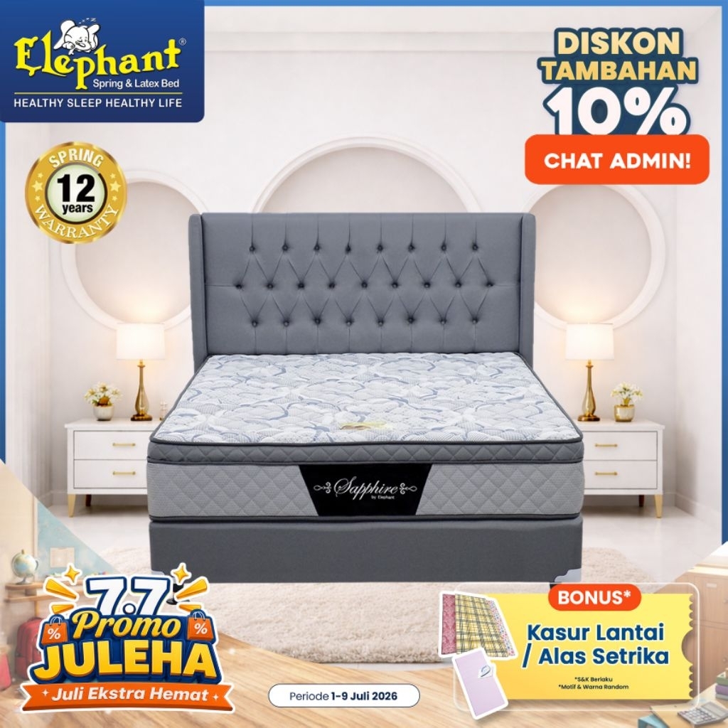 Kasur Springbed Saphire Komplit Set by Elephant Springbed