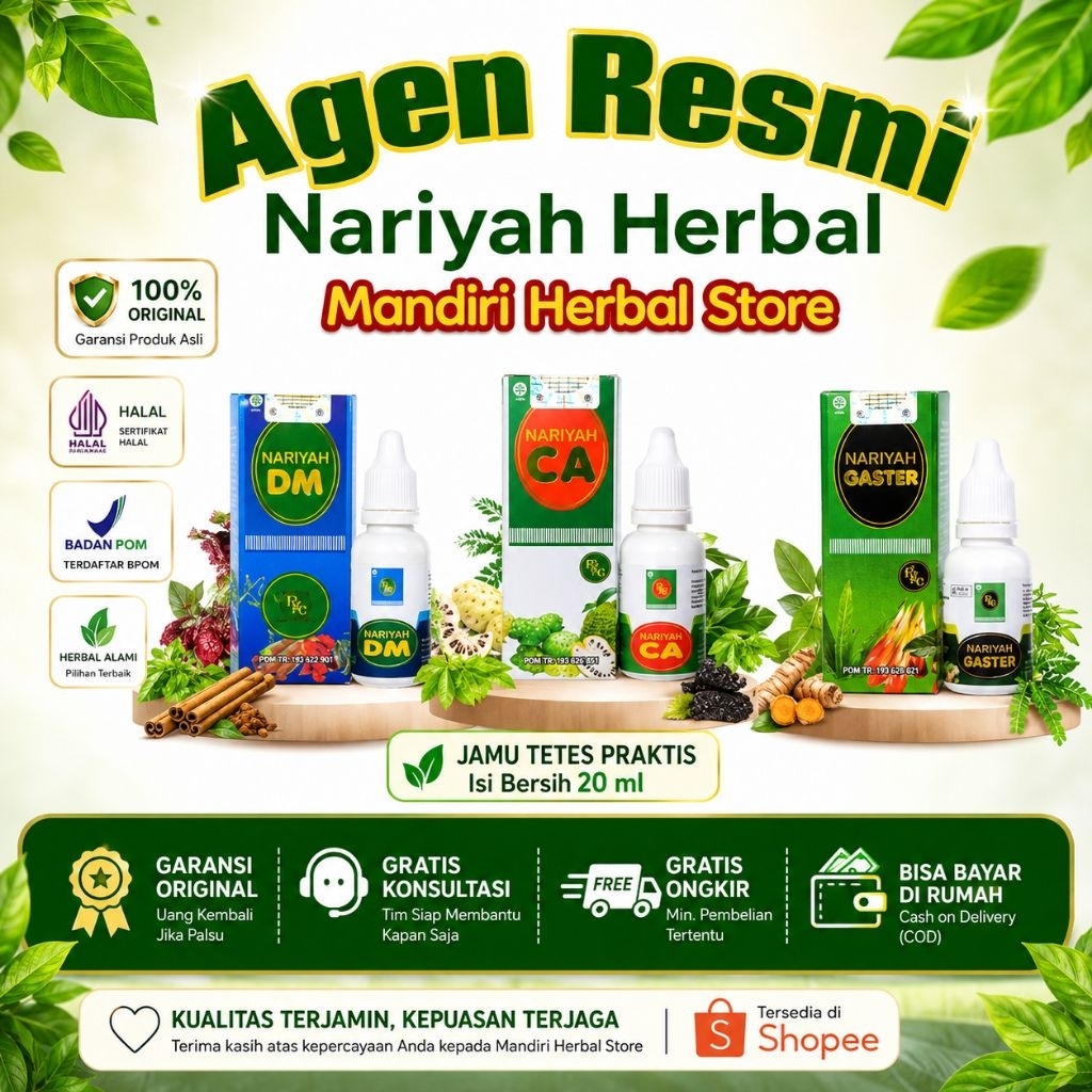 Nariyah Herbal I Jamu Nariyah CA Nariyah Gaster Nariyah DM Original Asli 100%