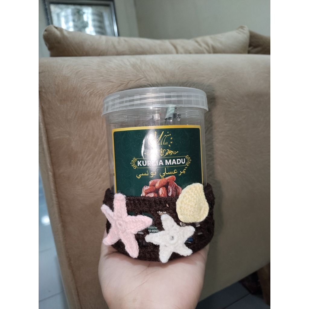 ALAS TUMBLER RAJUT | ALAS BOTOL RAJUT