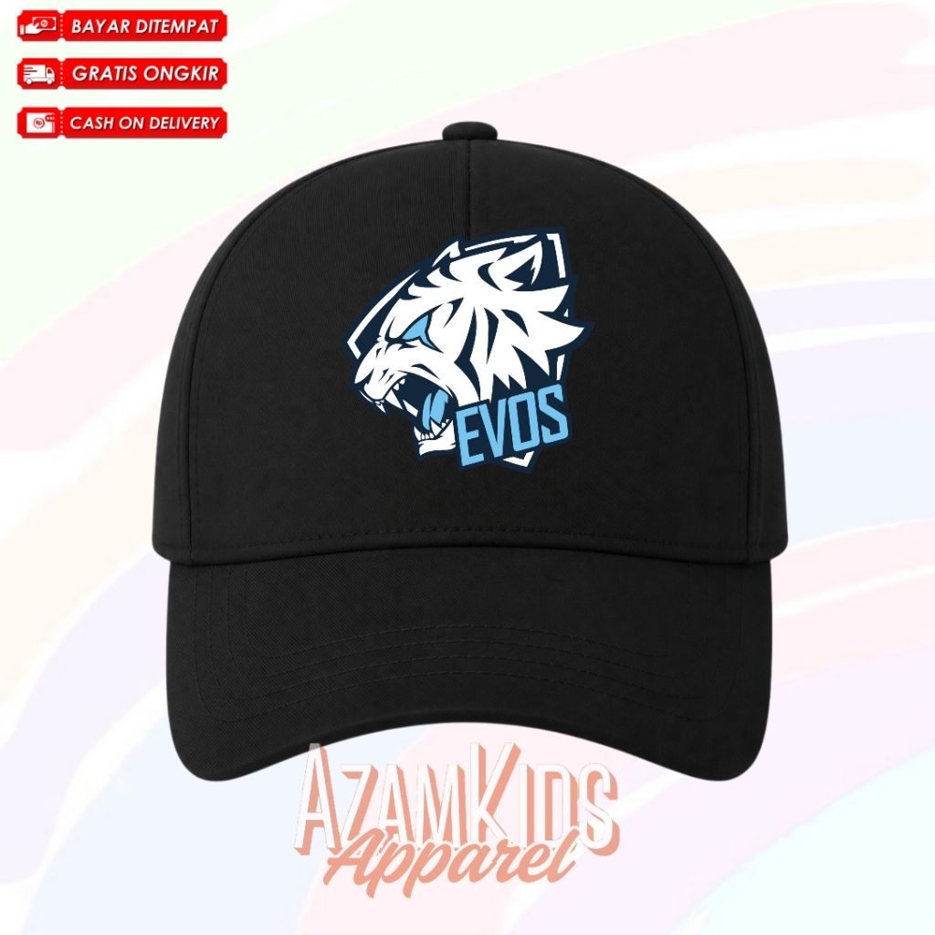 Topi Hat Anak Evos Esport Free Nama / Topi Baseball Anak Evos Esport