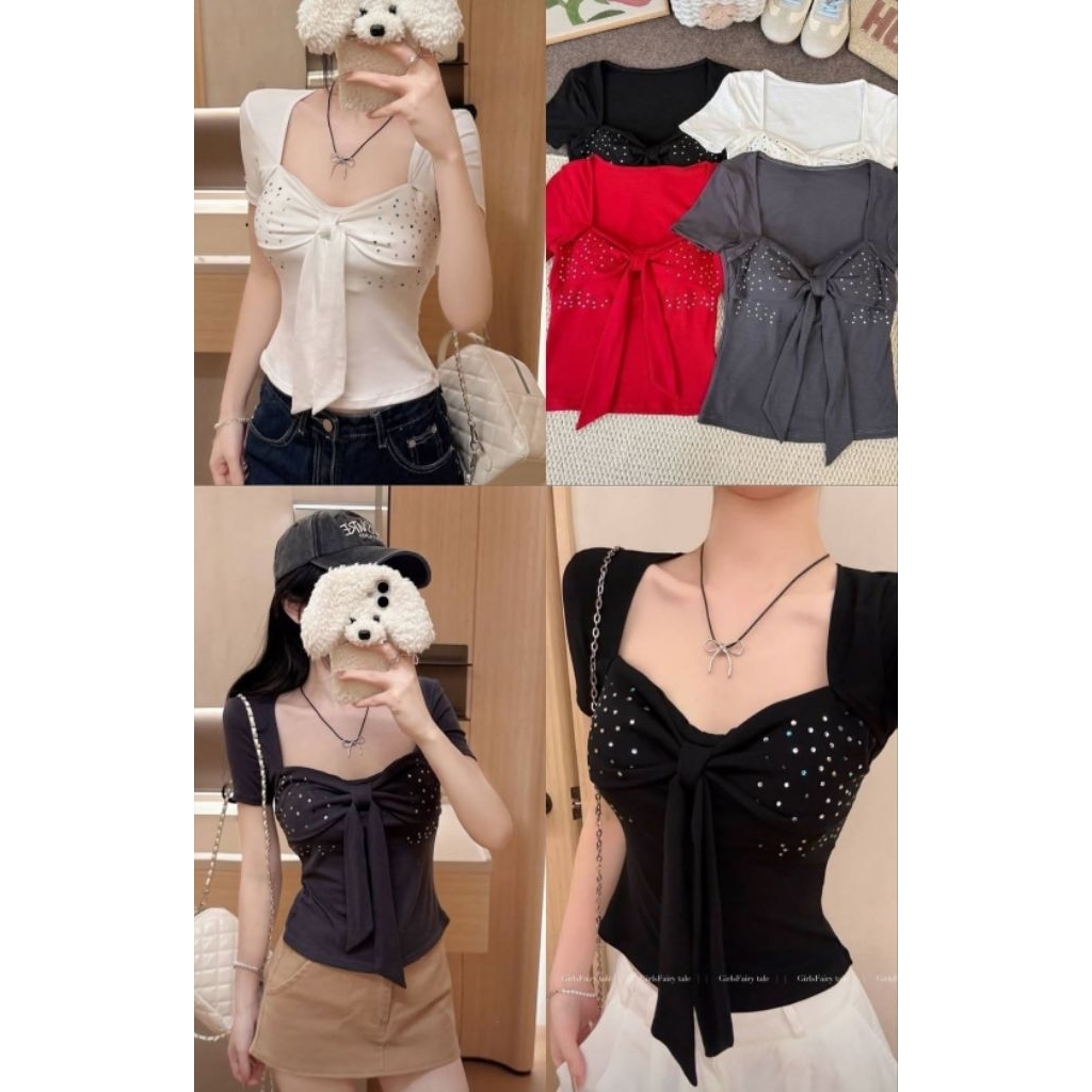 Kaos Wanita Grey sdh ada Cup Bra