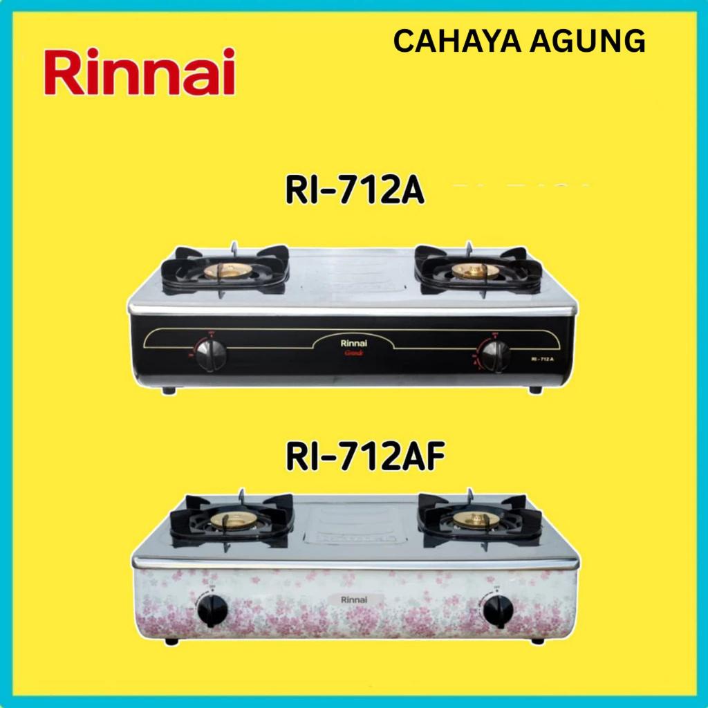 Rinnai RI-712A I RI-712AF Kompor Gas 2 Tungku Rinnai RI 712 A I RI 712 AF - RI-712A