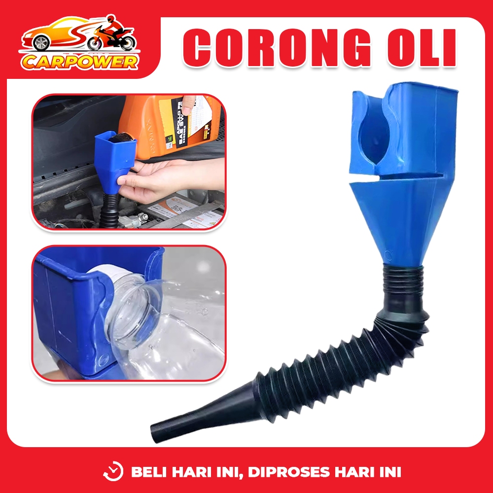 Corong Oli Fleksibel Mobil Motor Corong Pengisian Oli Anti Tumpah Corong Oli Selang Lentur Universal