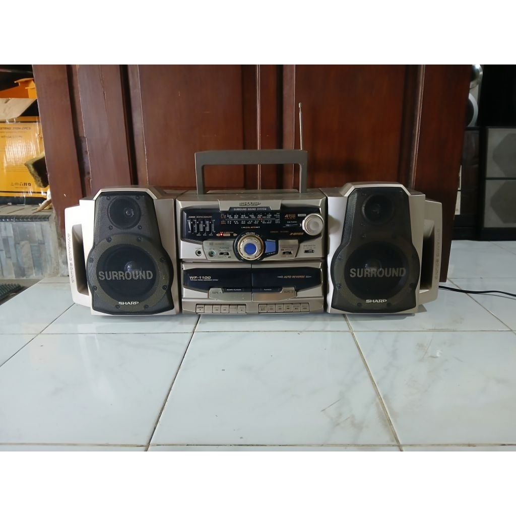 Hifi Compo Boombox SHARP SIMBA Tape Normal