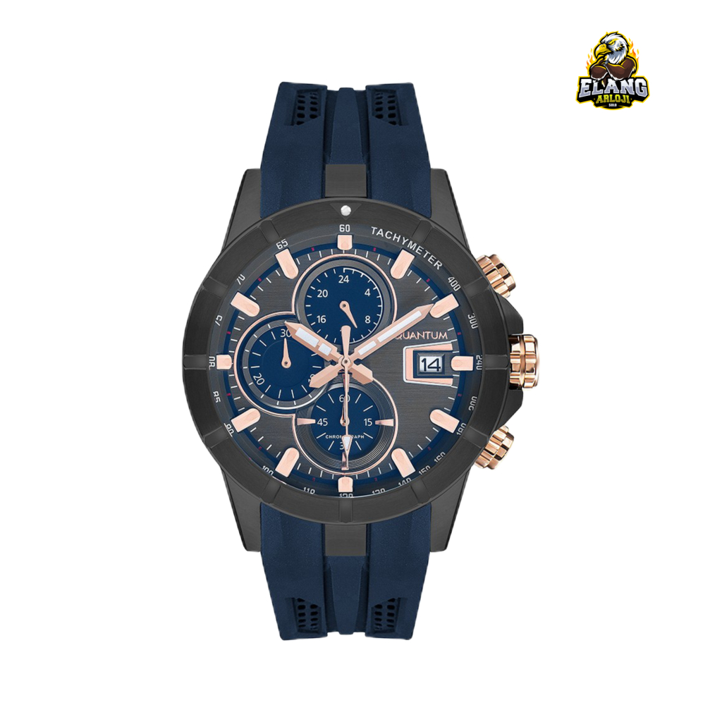 JAM TANGAN PRIA QUANTUM HNG893.069 RUBBER ORIGINAL