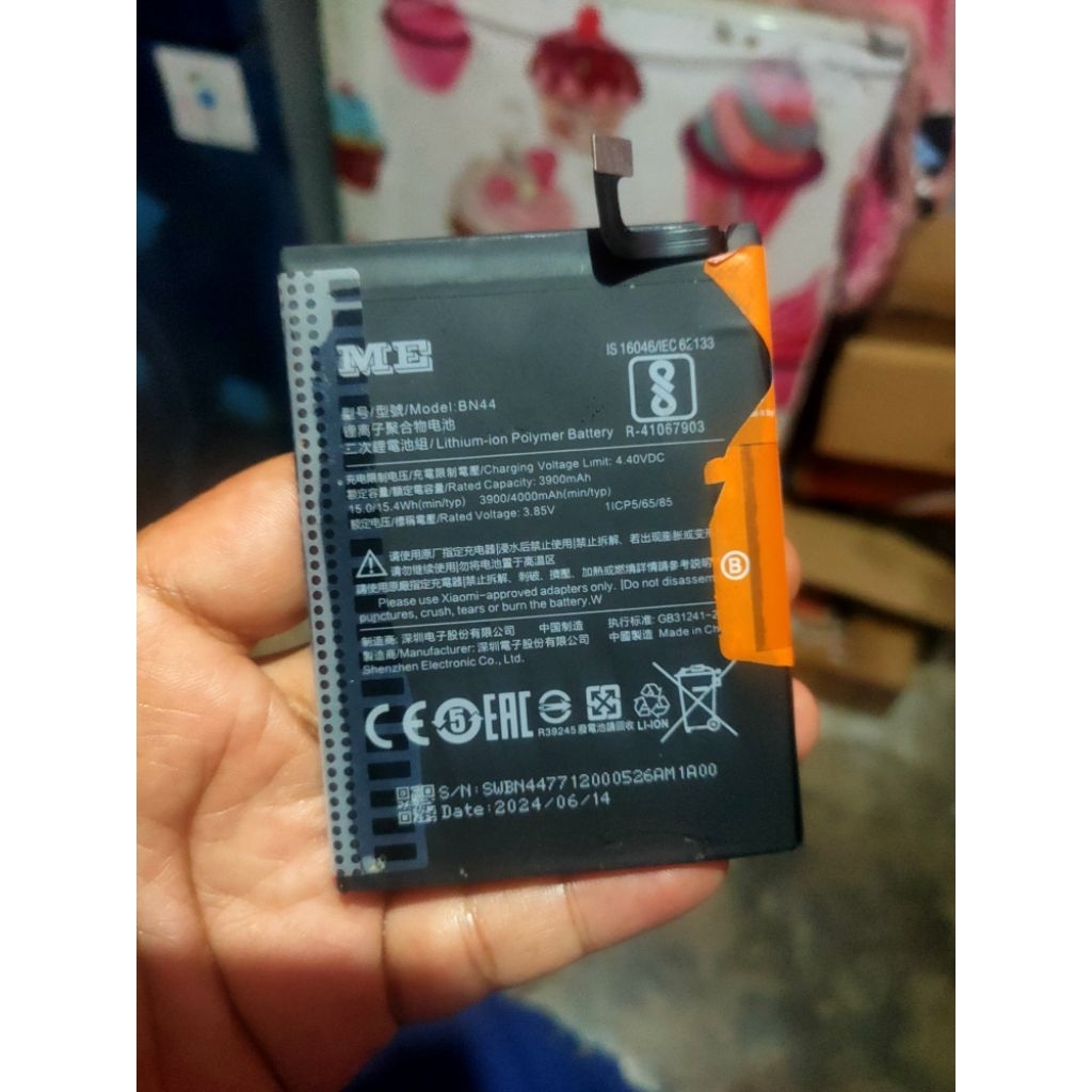batrai bekas redmi 5 plus BN44 normal