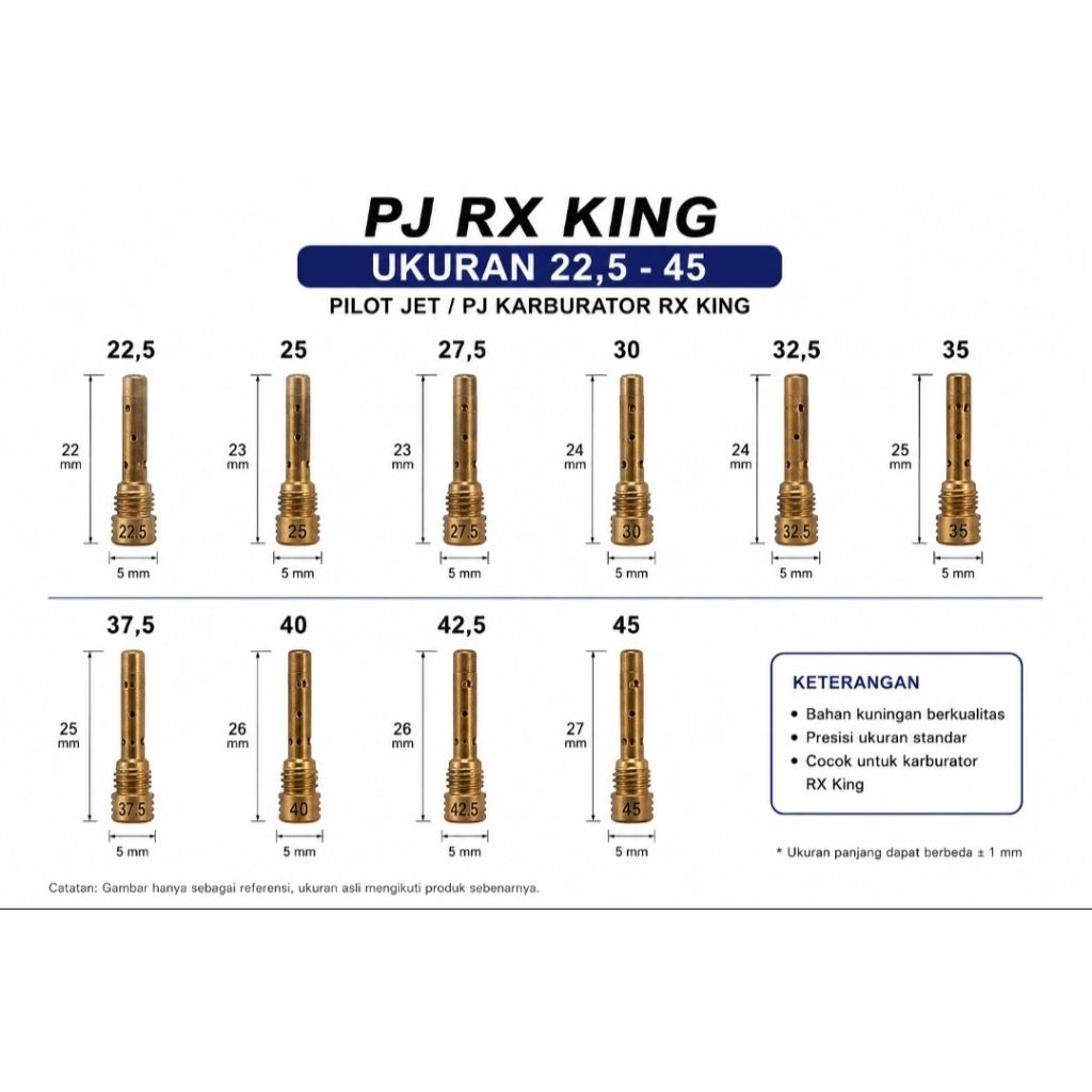 Pilot Jet/ PJ RX King ,RXZ