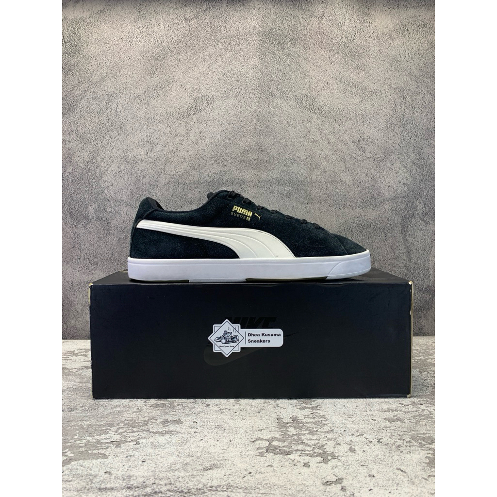 Sepatu Second Casual Puma Suede S 'Black White' Size 41 insole 26,5 cm Original Guarantee