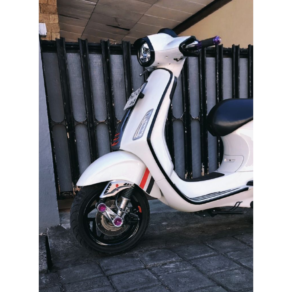 jual cover shock race boy+cover fork luigy vespa bekas like new