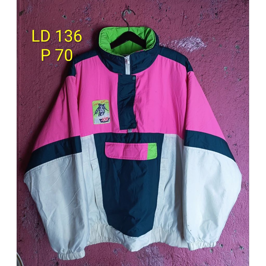 Jaket snowboard vintage colour block JOFF