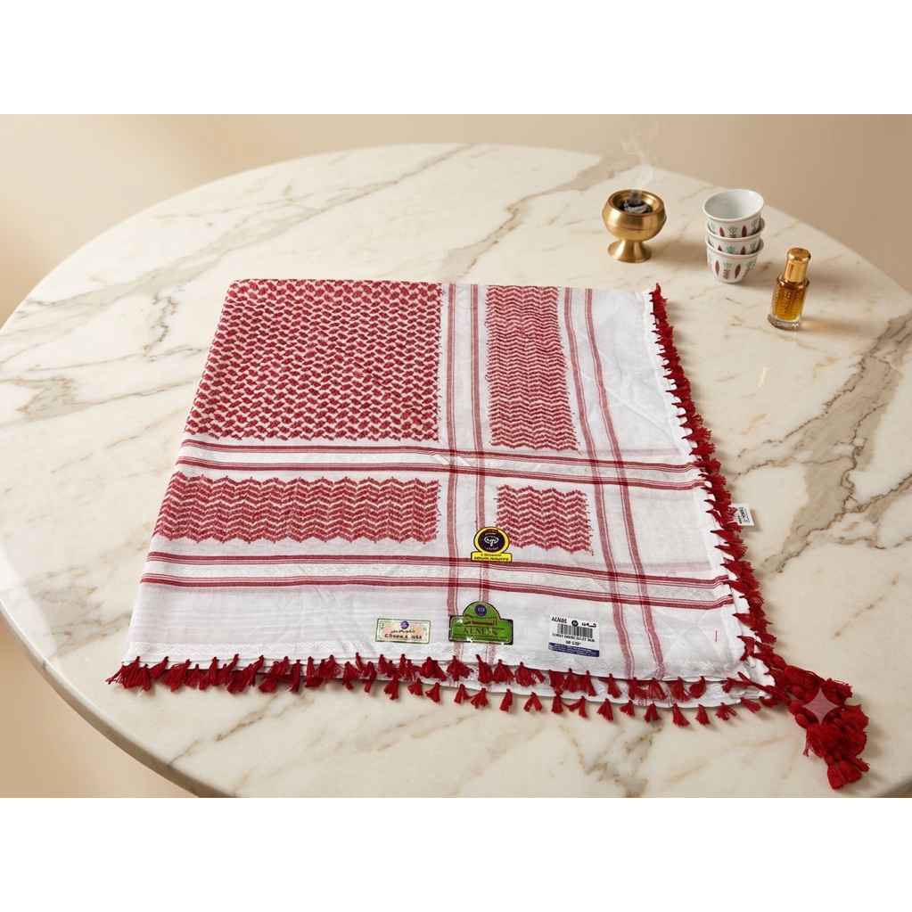 Surban ALMAS ARABI QUTLA Merah putih