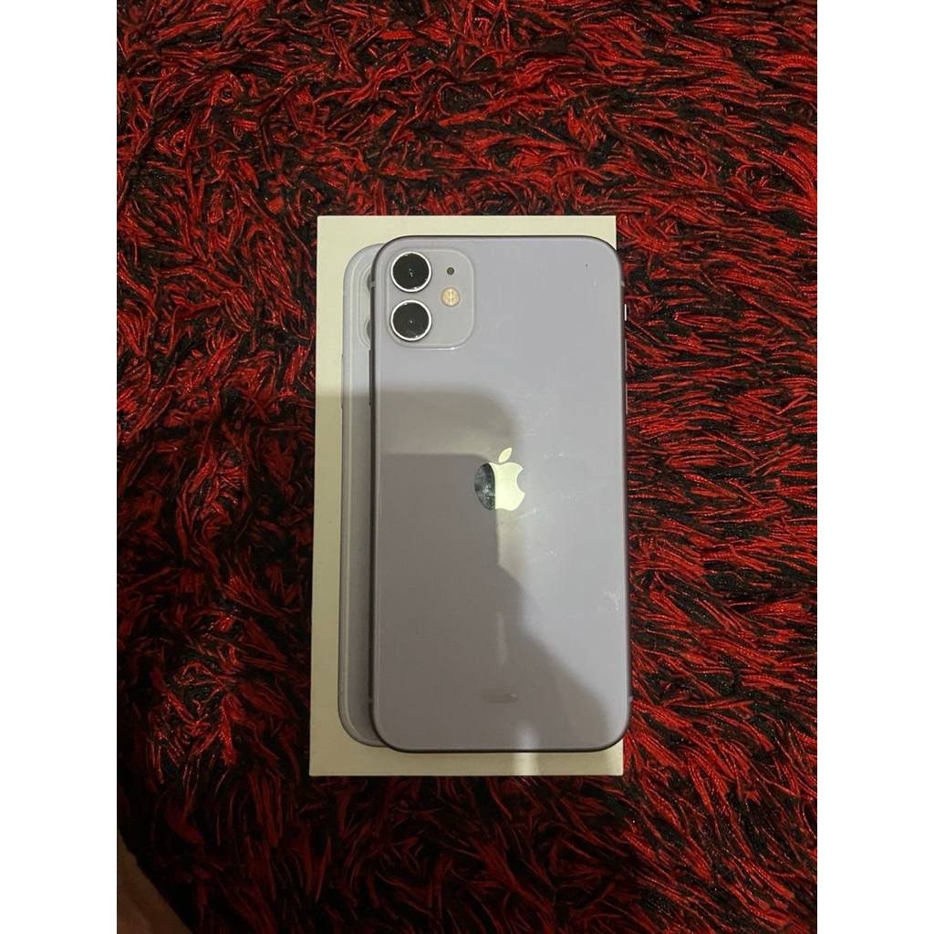 Iphone 11 purple 256gb ex garansi ibox