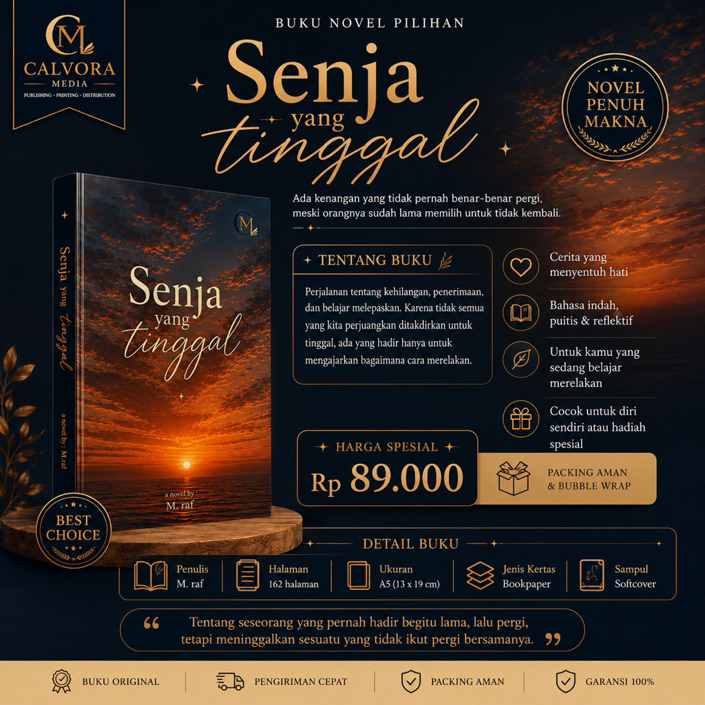Novel By M.raf : Senja yang Tinggal