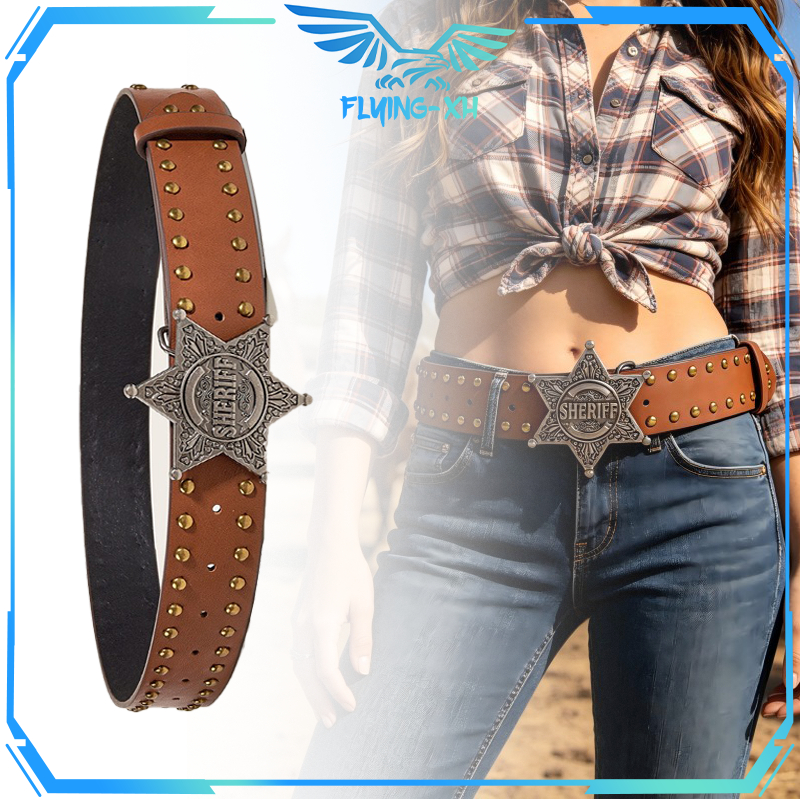 Ikat Pinggang Punk Rock Pria Bergaya Retro Punk Belt Sabuk Punk Pria 105cm Sabuk Punk Wanita