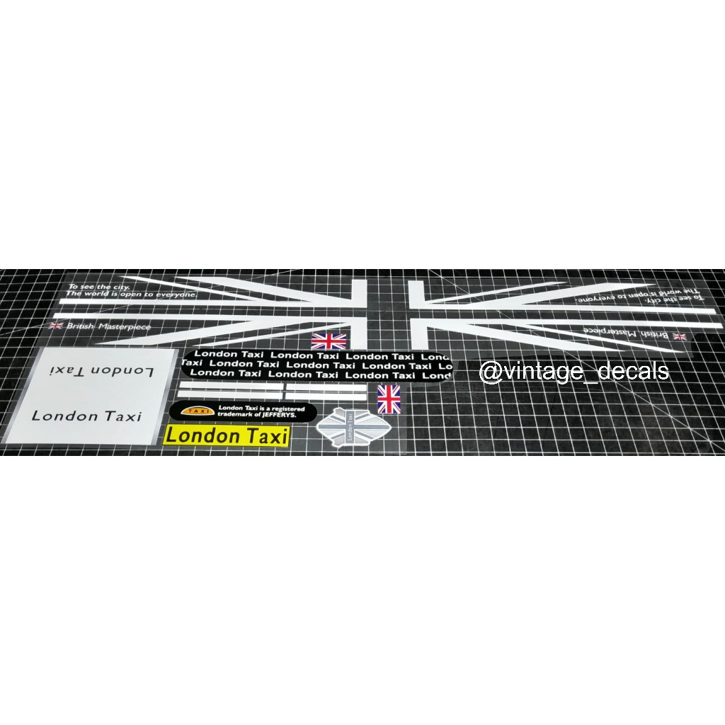LONDON TAXI road  700c decals replacemnet