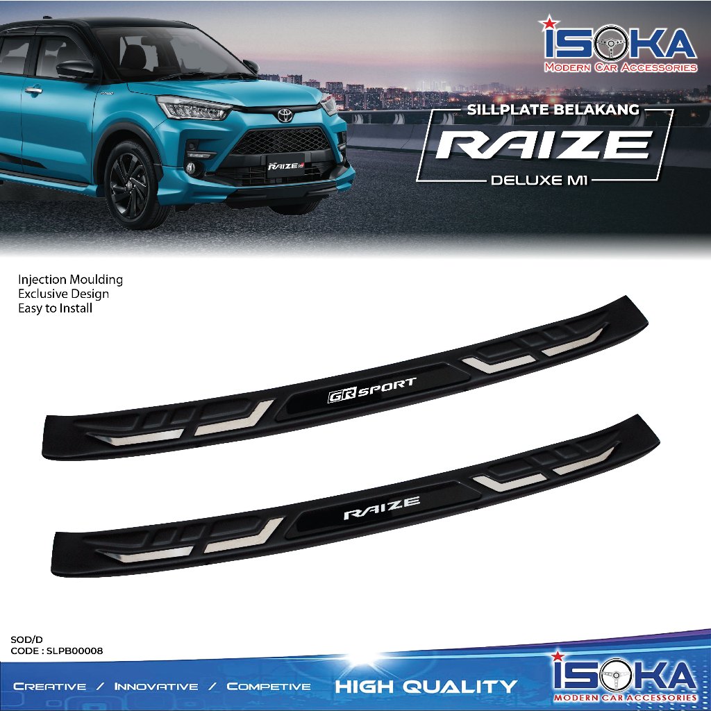 Sillplate belakang Raize 2021