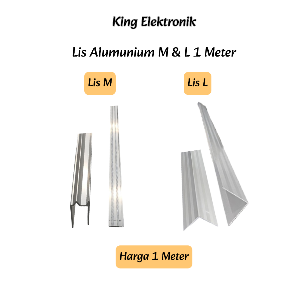 Siku Lis Alumunium M / L "TEBAL" Lis Alumunium Lis Alumunium Flightcase Alumunium Hardcase Ukuran Uk