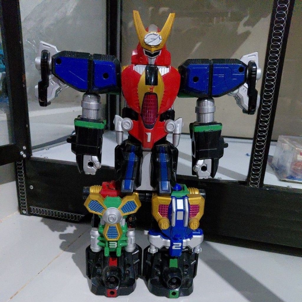 Power Rangers Operation Overdrive Triple Transforming Megazord Set B 3 Combine Bandai 2006
