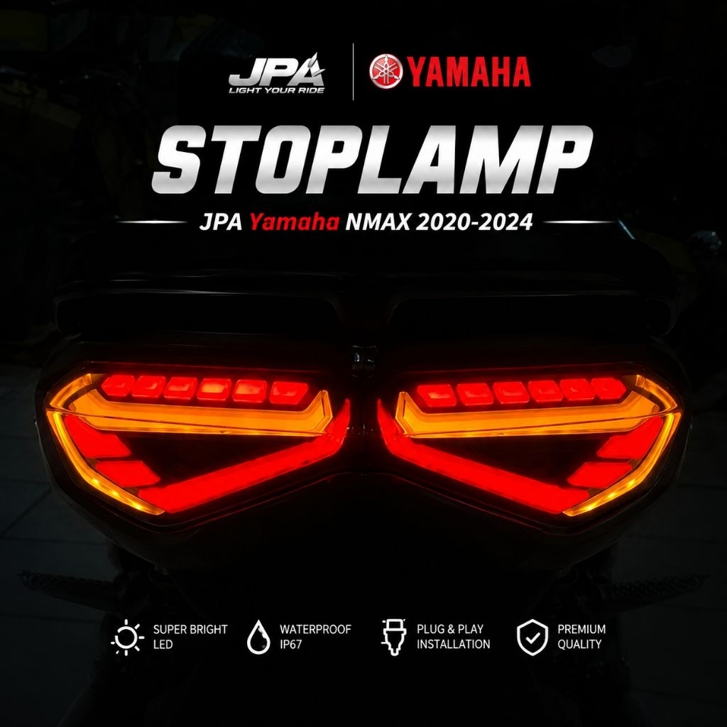 Stoplamp JPA NMAX 2020-2024, lampu belakang JPA NMAX 2020-2024