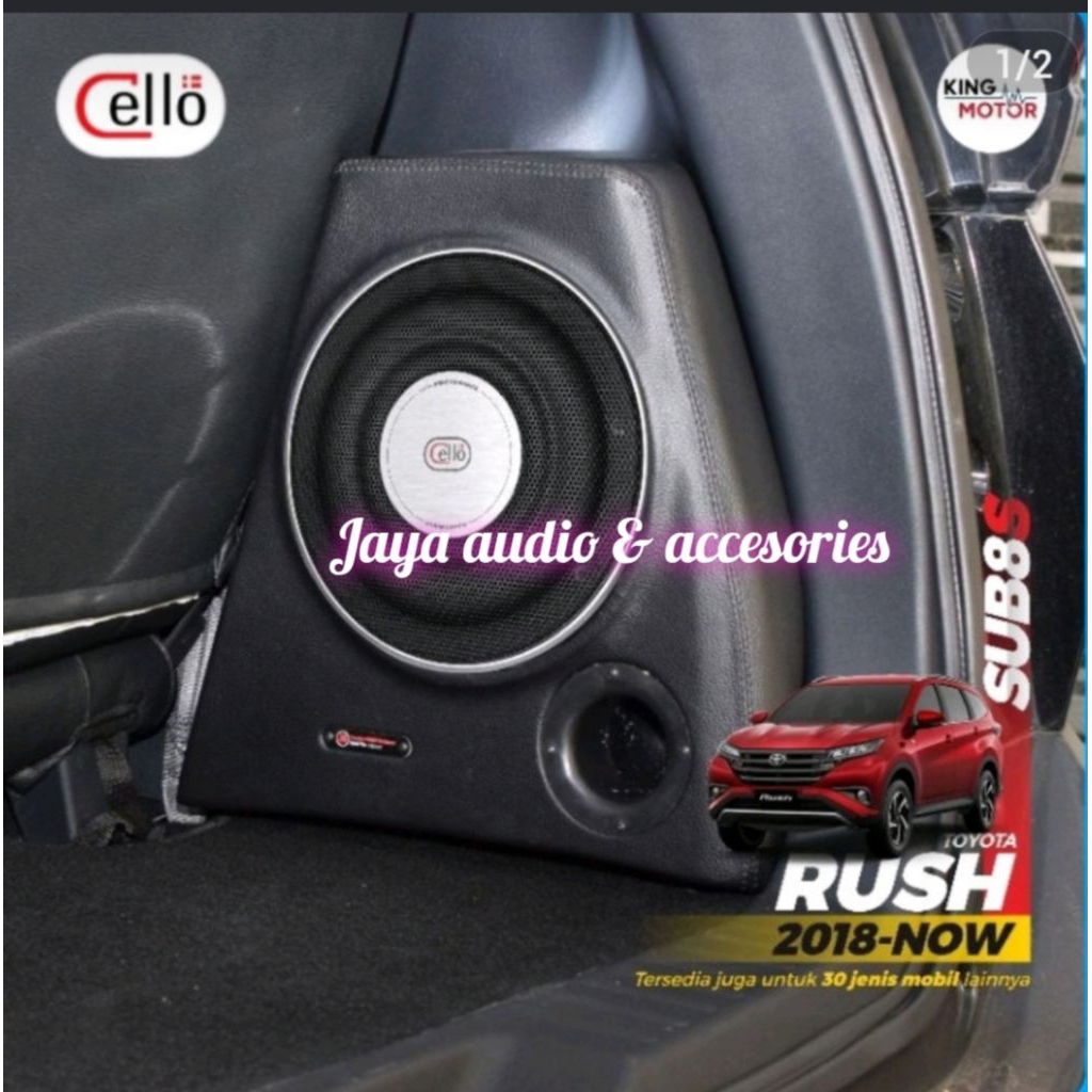 Subwoofer PNP Box Sudut Cello 8inch W8S Mobil Rush-terios 2018now