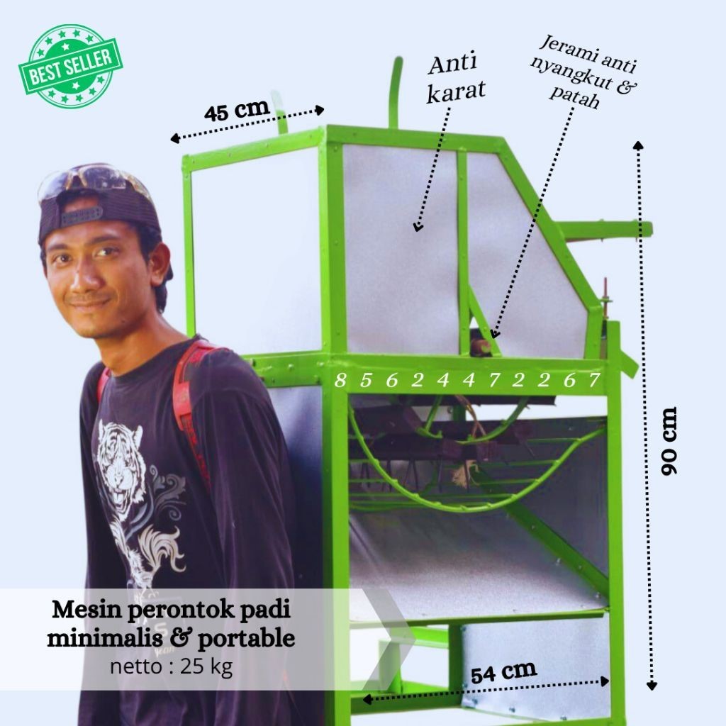 COD GRATIS ONGKIR MESIN PERONTOK PADI/MESIN PANEN PADI/MESIN HEREK PADI/MESIN GEBOT PADI | BATANG PA