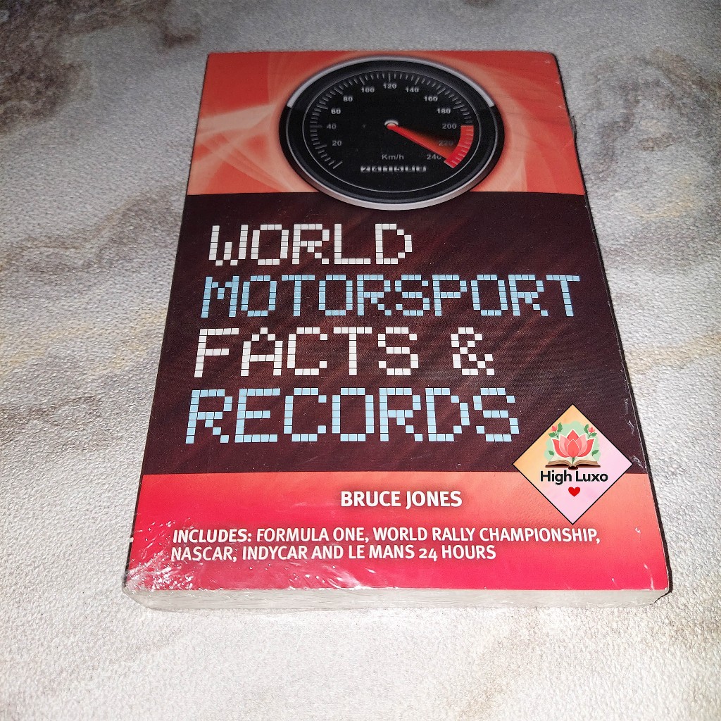 Buku World Motorsport Facts & Records Book Bruce Jones Formula One F1 NASCAR IndyCar Rally Racing ra