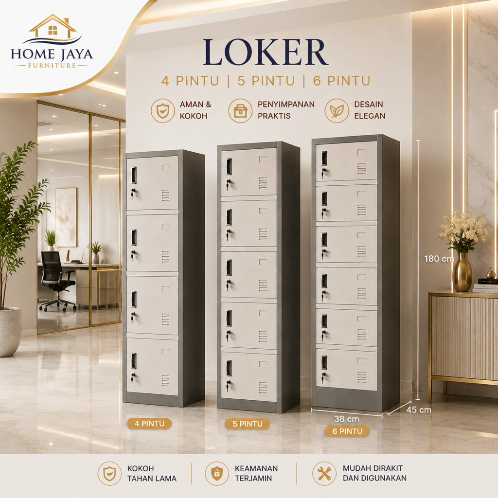LOKER 4 PINTU / LOKER 5 PINTU / LOKER 6 PINTU