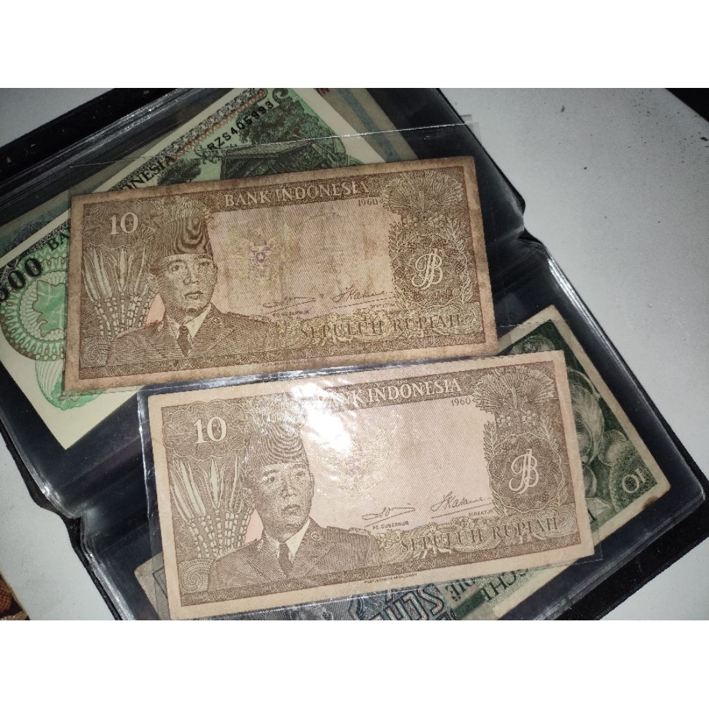 uang 10 rupiah soekarno