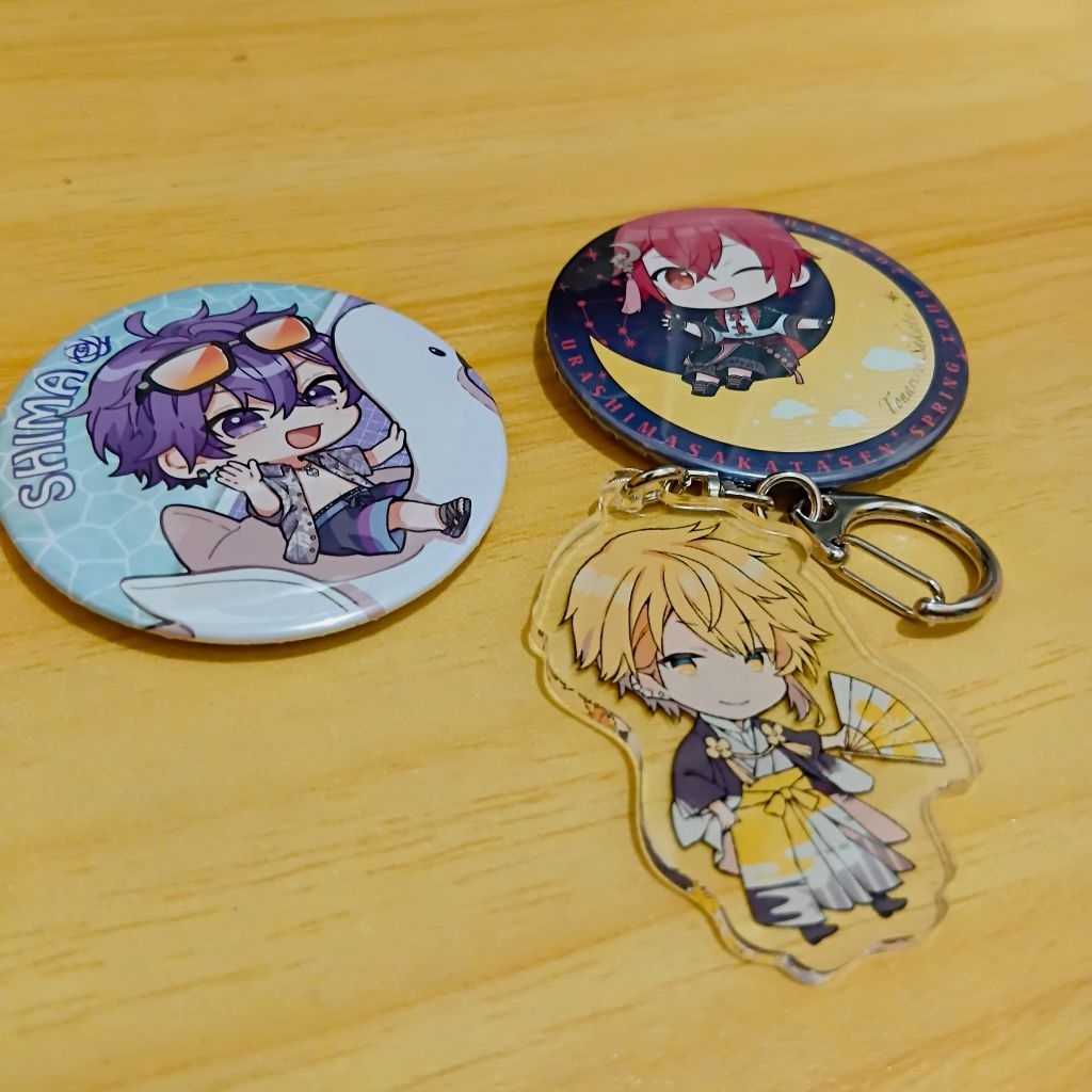 Official Utaite merchandise pin keychain shima senra sakata