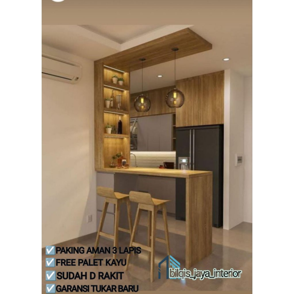 meja bar mini bar meja dapur minimalis BJ 55