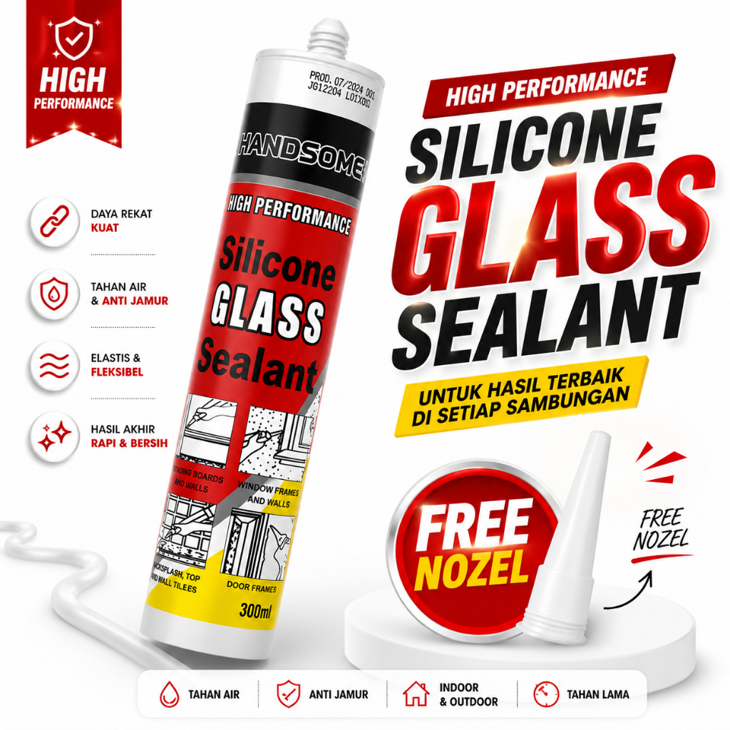 Lem Sealent Wastafel / Lem Keramik Granite / Lem Sealant Botol / Lem Silicon / Lem Silikon / Lem Kac