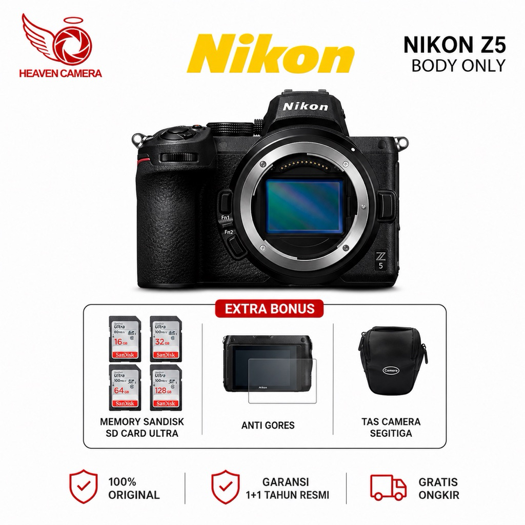 NIKON Z5 BODY ONLY MIRRORLESS CAMERA / NIKON Z5 BODY ONLY / NIKON Z5