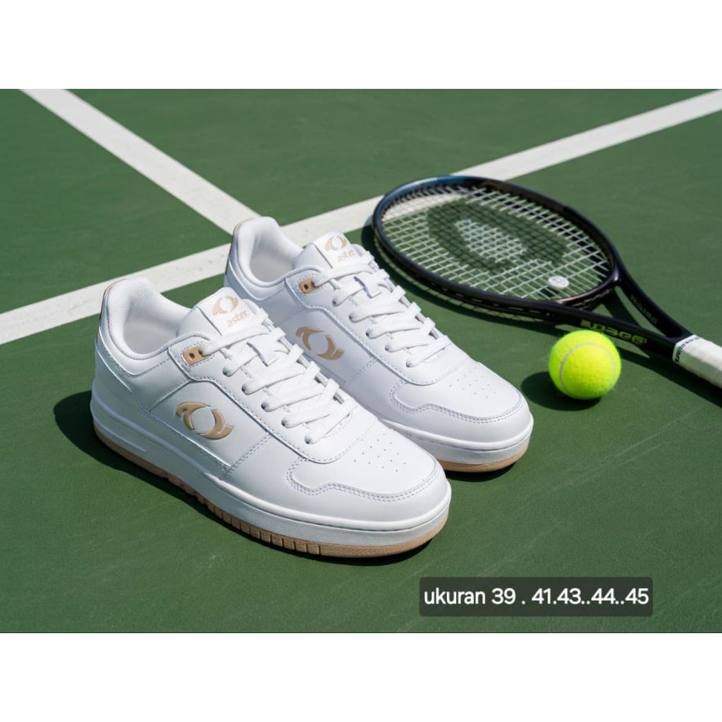 sepatu sport olahraga tenis original branded astec
