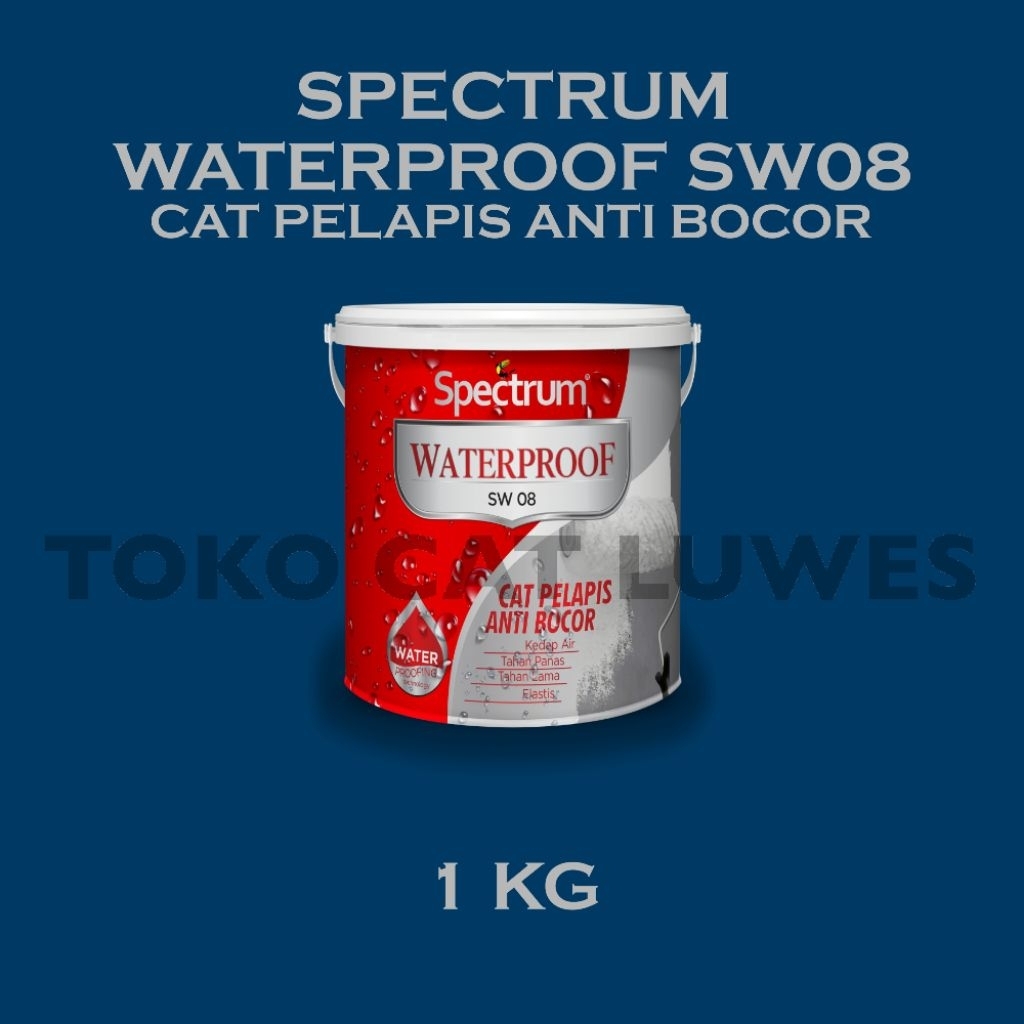 SPECTRUM WATERPROOF SW 08 1 KG , CAT PELAPS ANTI BOCOR