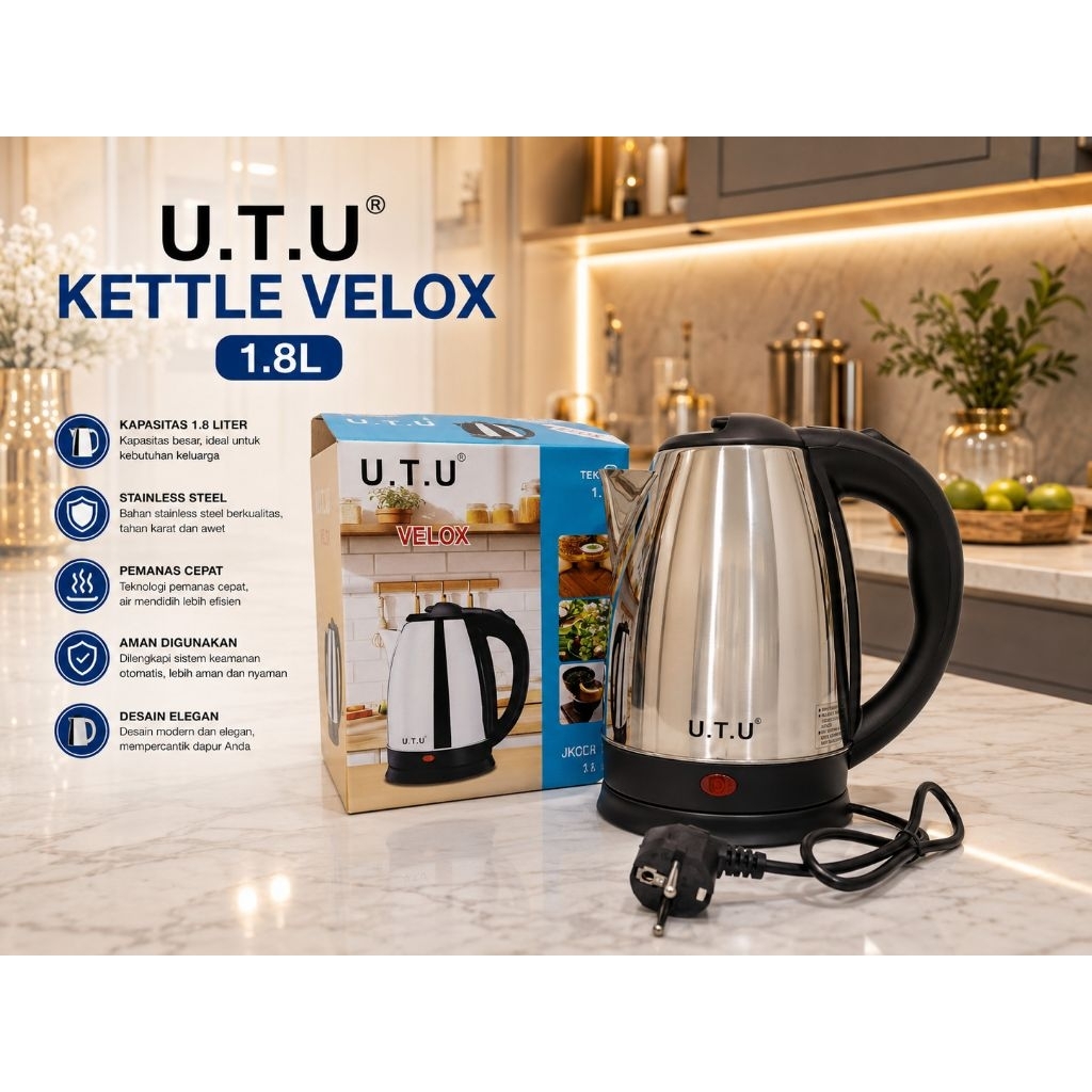 UTU TEKO LISTRIK/KETTLE LISTRIK/PEMANAS AIR LISTRIK