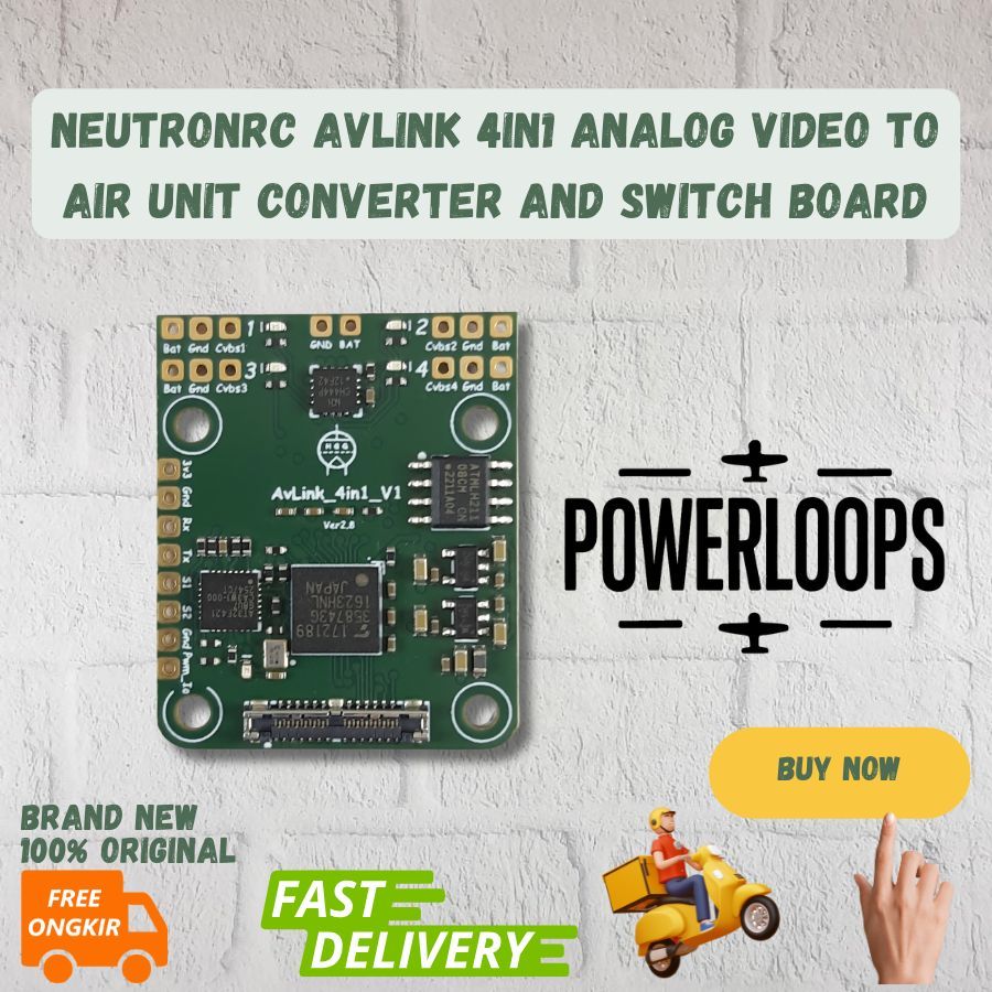 NeutronRC AvLink 4in1 Analog Video to Air Unit Converter and Switch Board